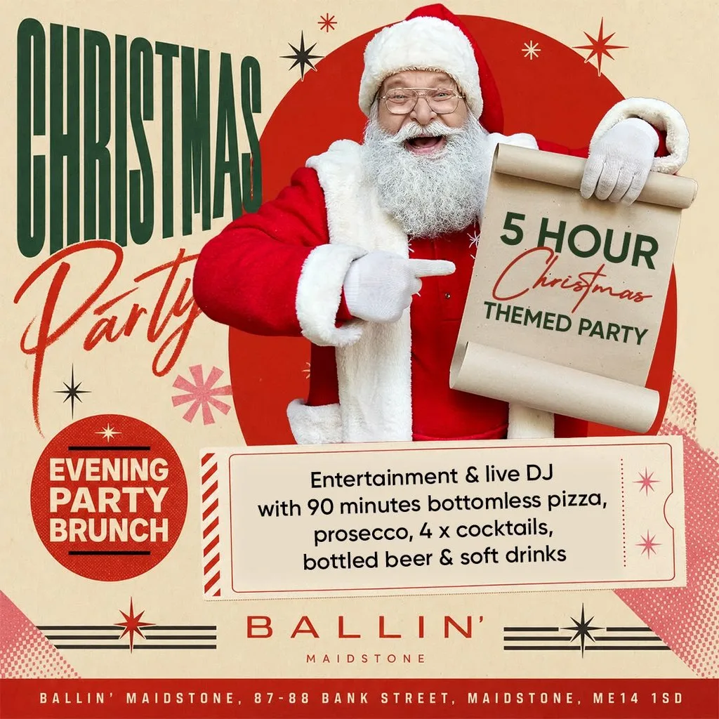 Christmas Party Evening Brunch at BALLIN' Maidstone