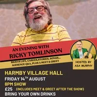 Harmby Village Hall - Ricky Tomlinson joined by Asa Murphy at Harmby Village Hall