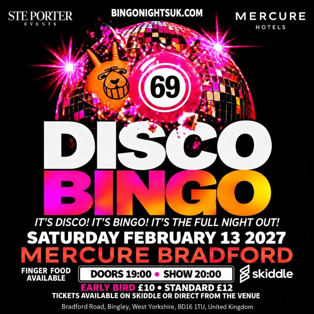 Disco Bingo at Mercure Bradford at Mercure Bradford Bankfield Hotel