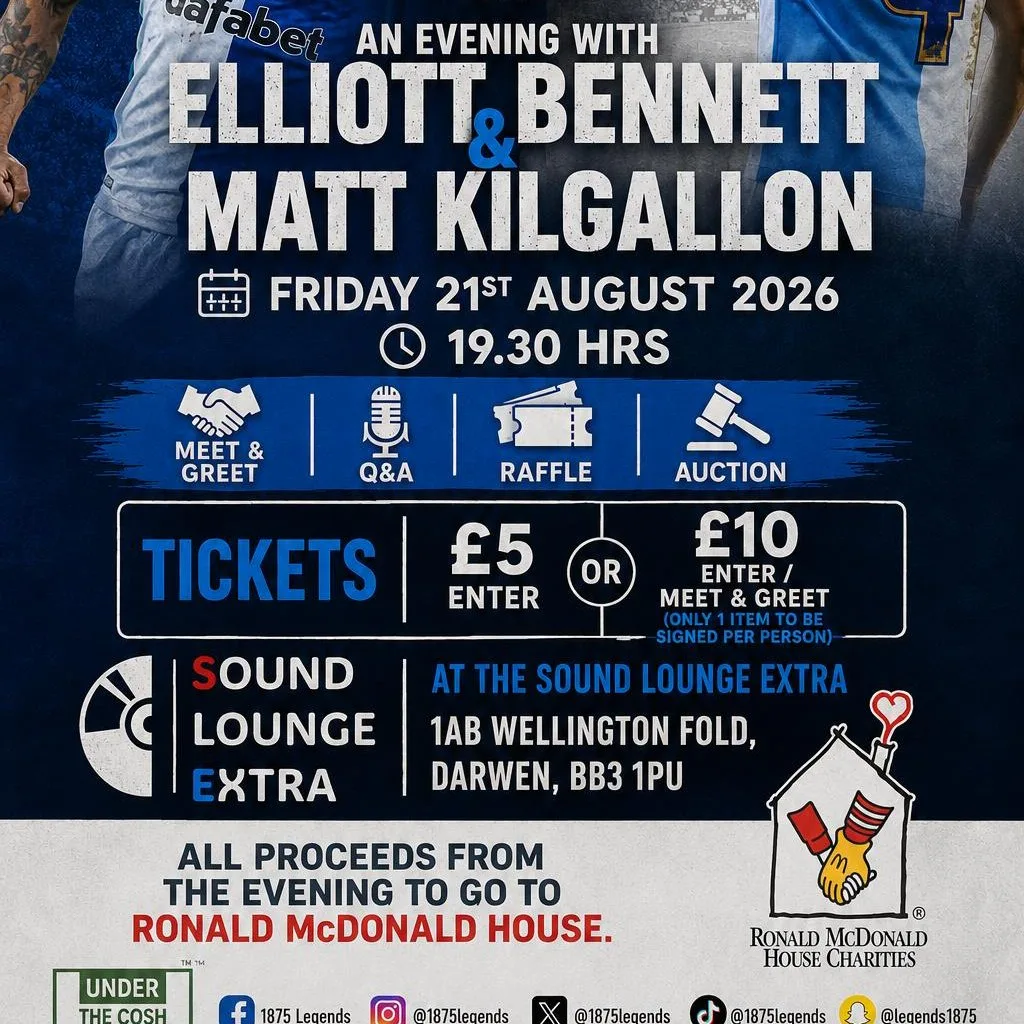An Evening with Elliott Bennett and Matt Kilgallon at The Sound Lounge Darwen