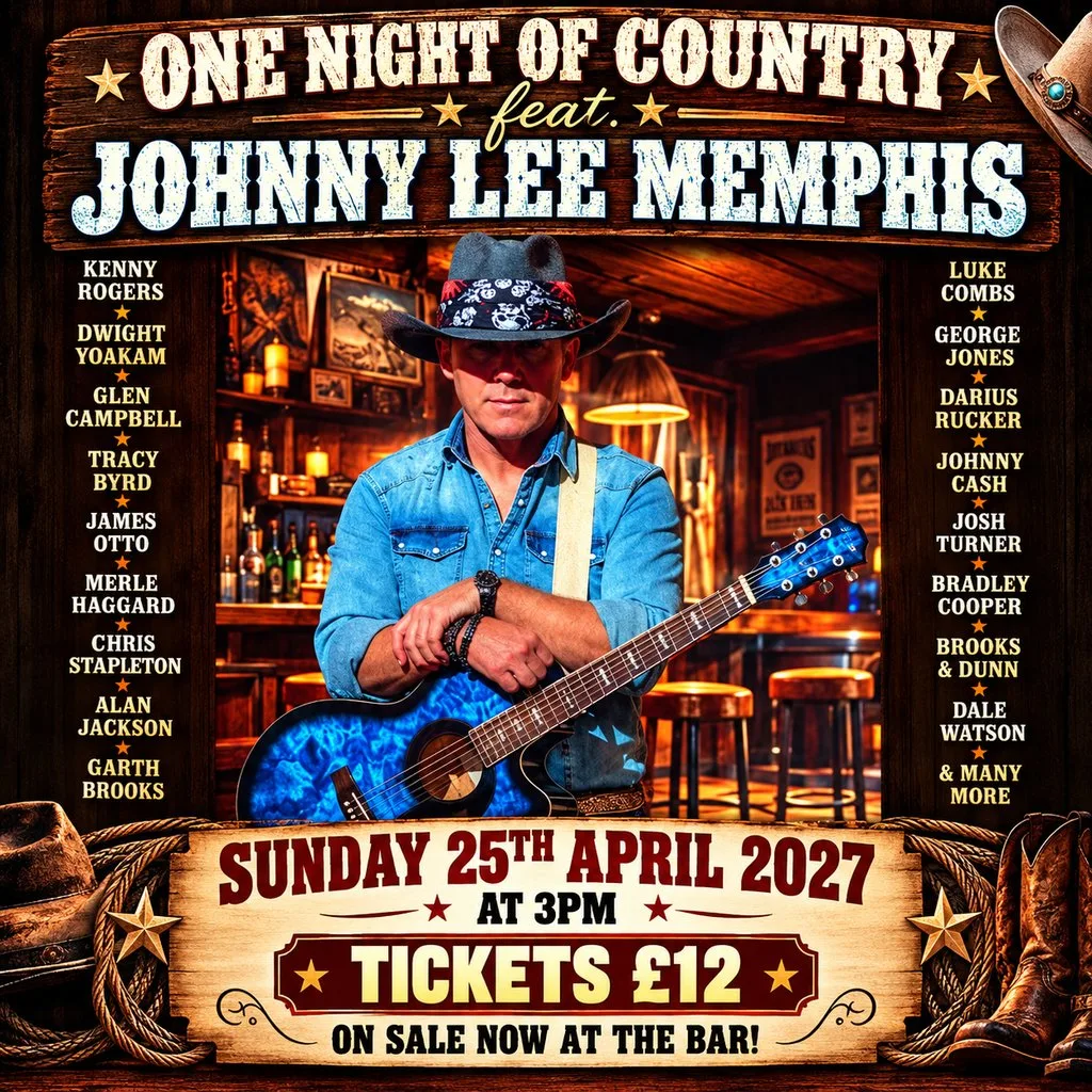 One Night of Country - Johnny Lee Memphis at Airdrie Working Mens Social Club