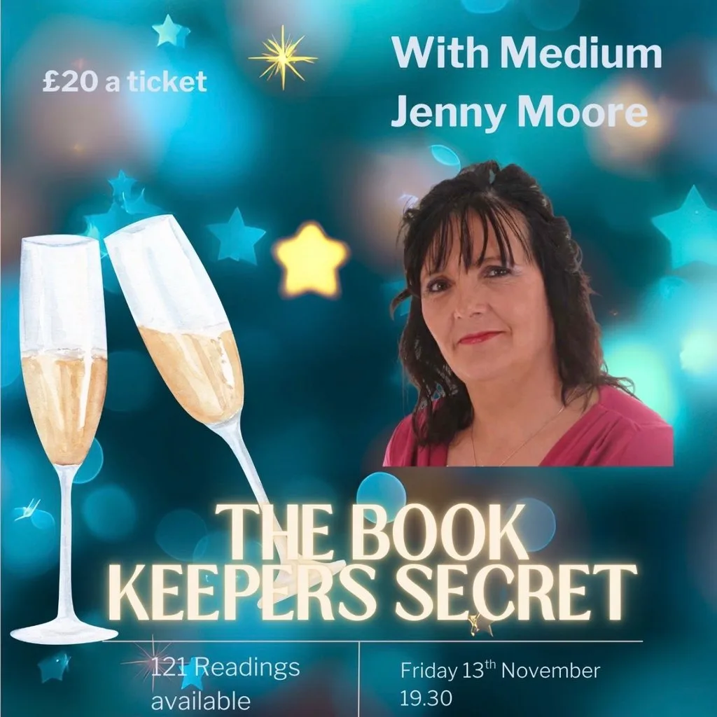 Prosecco & Psychic Night with Jenny Moore at The Book Keepers Secret (Above The Boulevard)