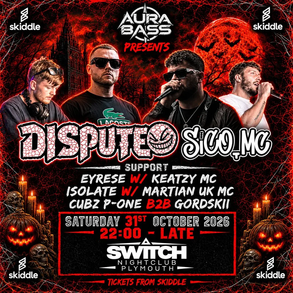Aura bass presents: Halloween launch party W/ Dispute & Sico Mc