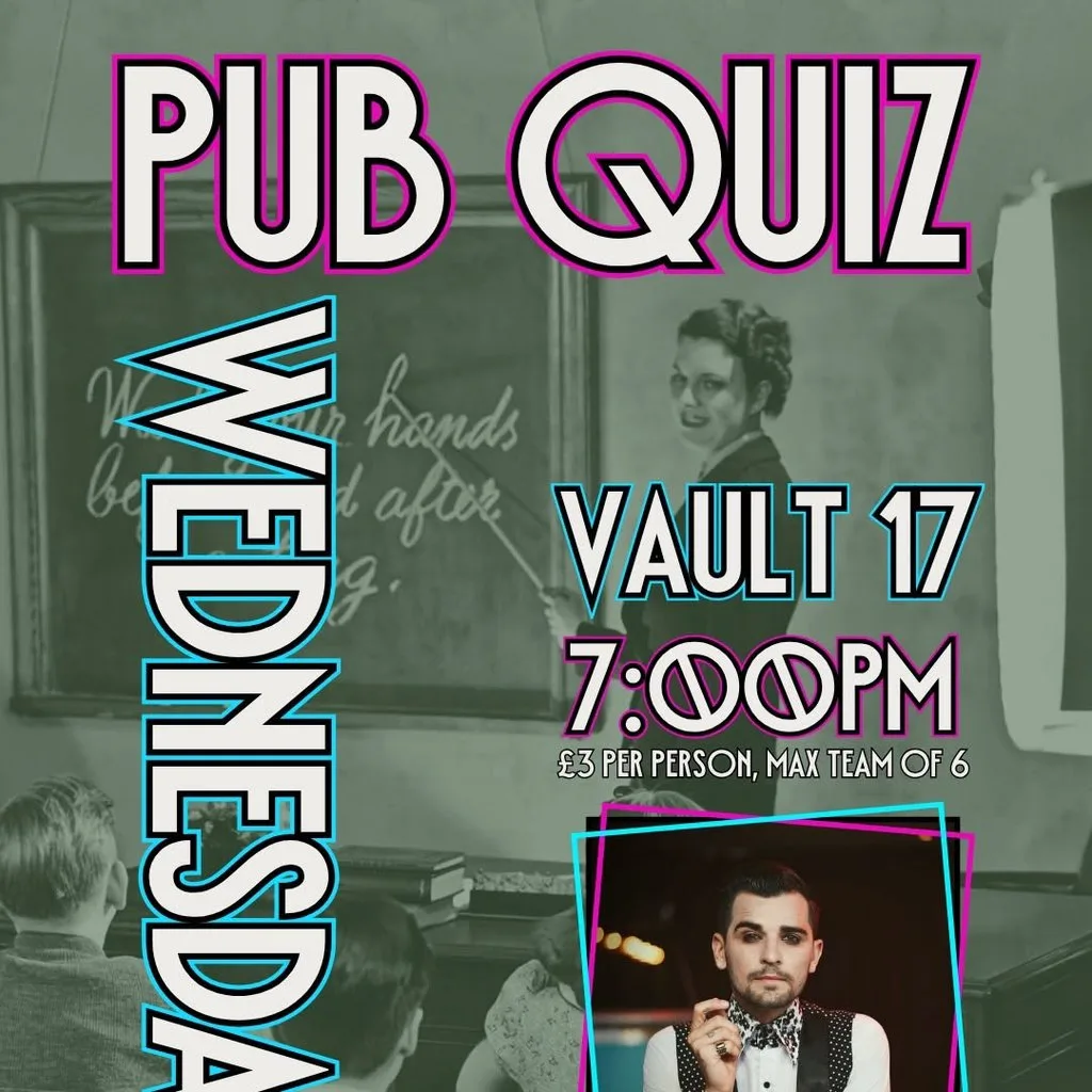 Pub Quiz - Every Wednesday at Vault 17