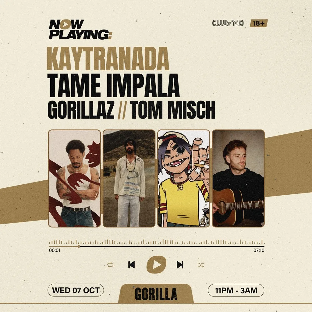 NOW PLAYING: Kaytranada, Tame Impala, Gorillaz & Tom Misch