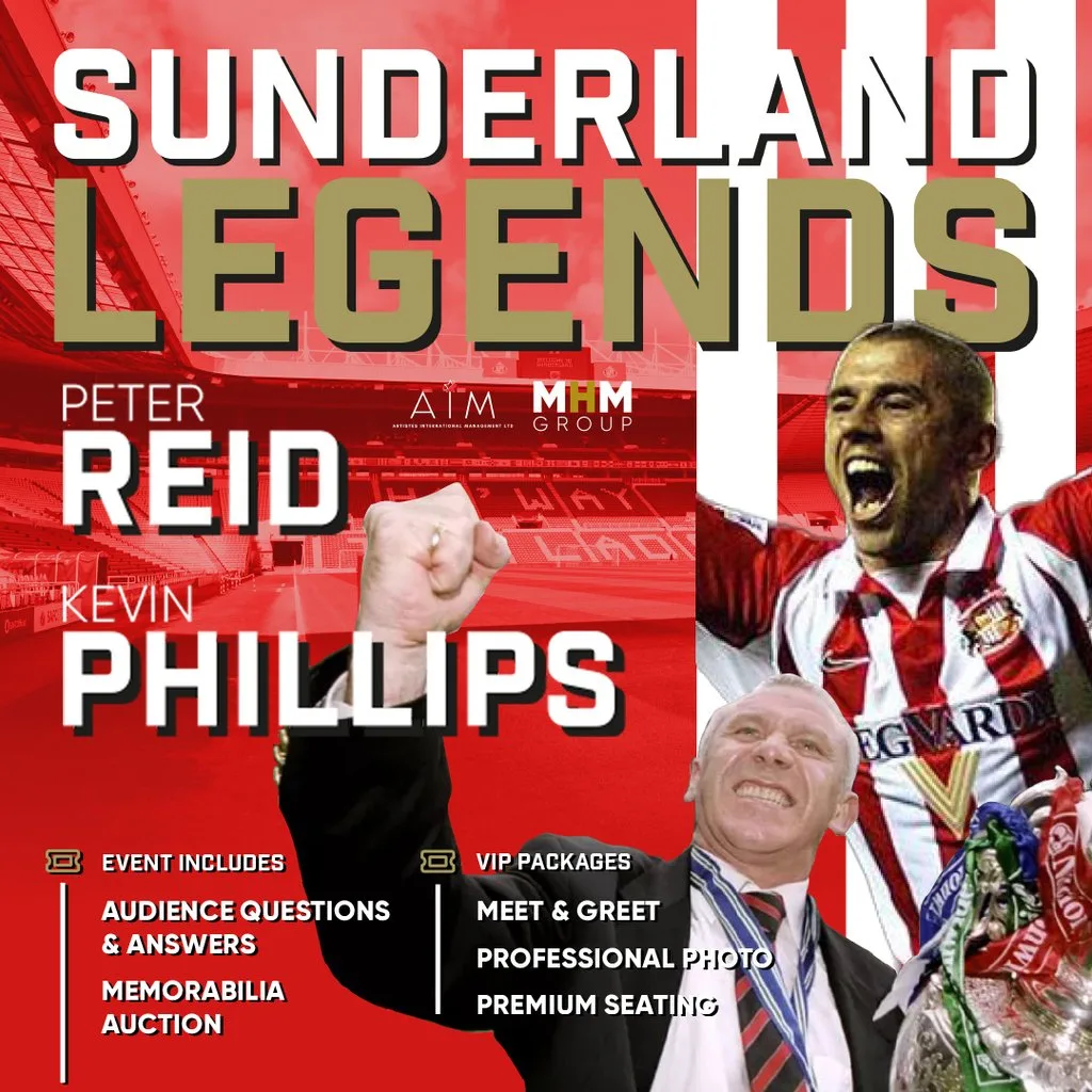 An Evening with Sunderland Legends Peter Reid and Kevin Phillips at The Customs House