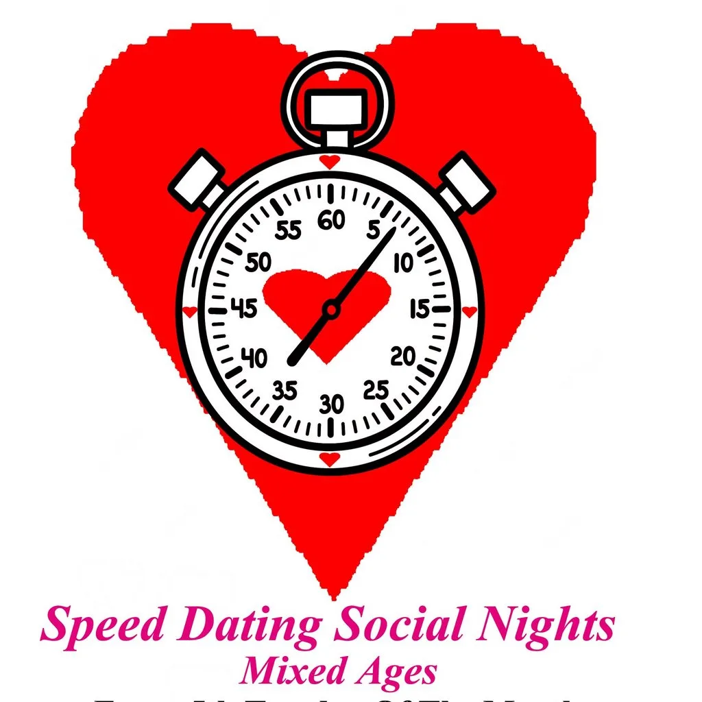 Speed Dating Social Night. Every 5th Tuesday of the month at Creativity In Our Hands: Suzanne Asphall