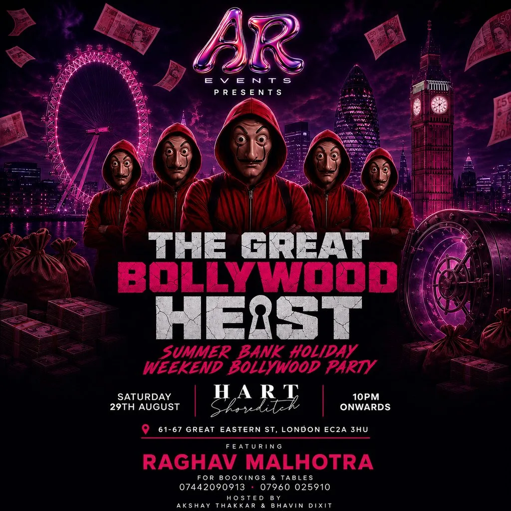 BOLLYWOOD HEIST || Ft. RAGHAV MALHOTRA | BOLLYWOOD PARTY LONDON|