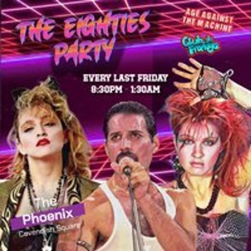 The 80s Party - November 2026 (18+), 8:30pm-1:30am