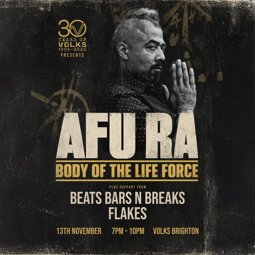 30 Years of Volks Presents - AFU-RA - Body of the life force at The Volks Nightclub