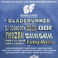 Beard's Fest 2026 - Bladerunner, prozak, Toby ross, DJ cosworth at Tremorna Farm