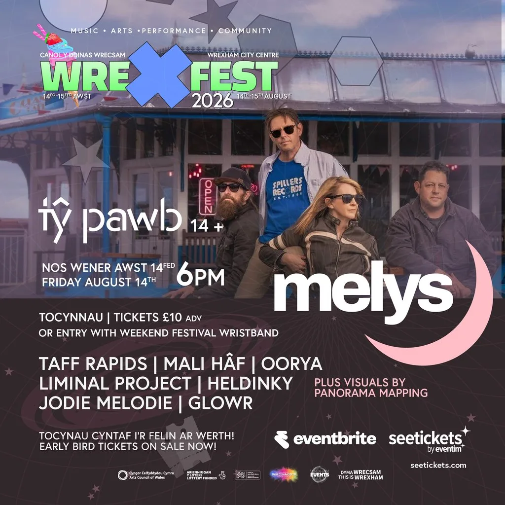 WREXFEST 2026 - Melys | Taff Rapids | Mali Haf plus guests at Ty Pawb