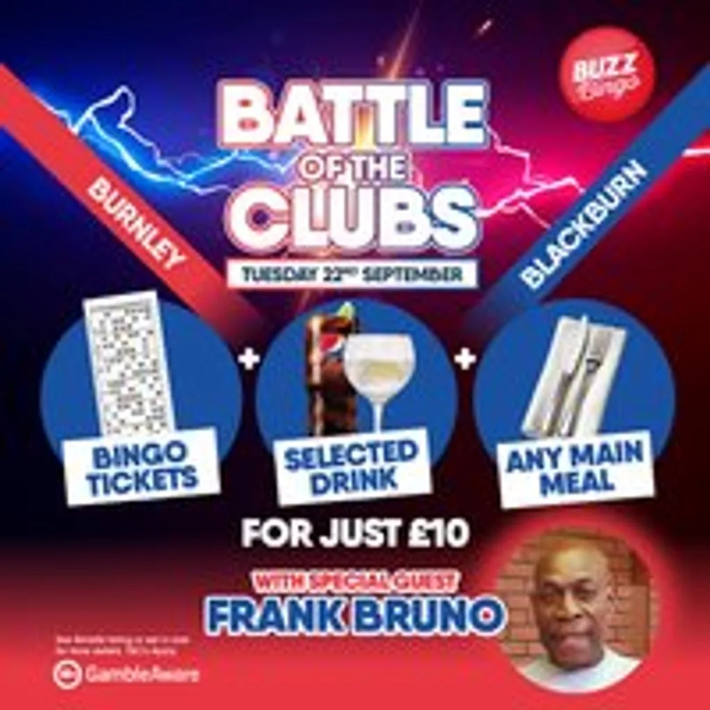 Battle of the Clubs with Frank Bruno 22/09 - Blackburn at Buzz Bingo Blackburn