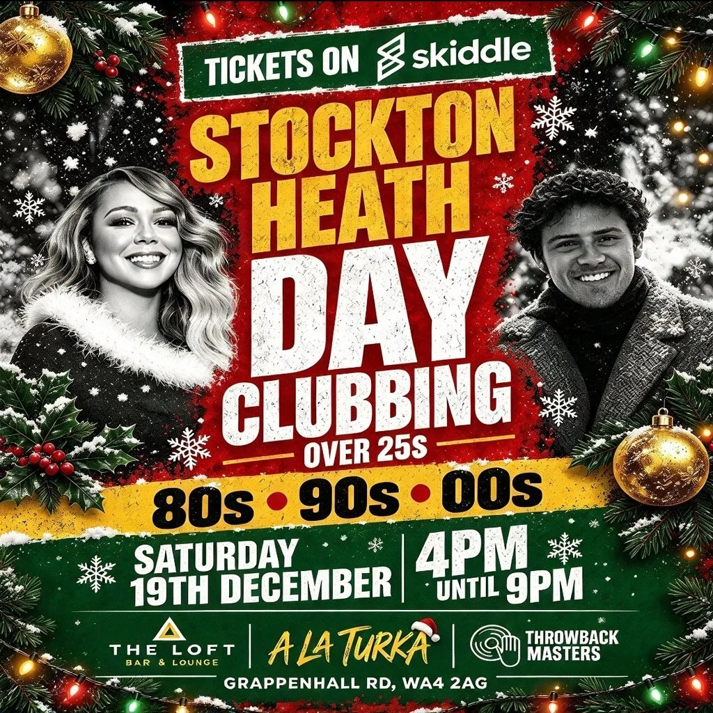 Throwback Masters Stockton Heath Over 25s Day Clubbing Event