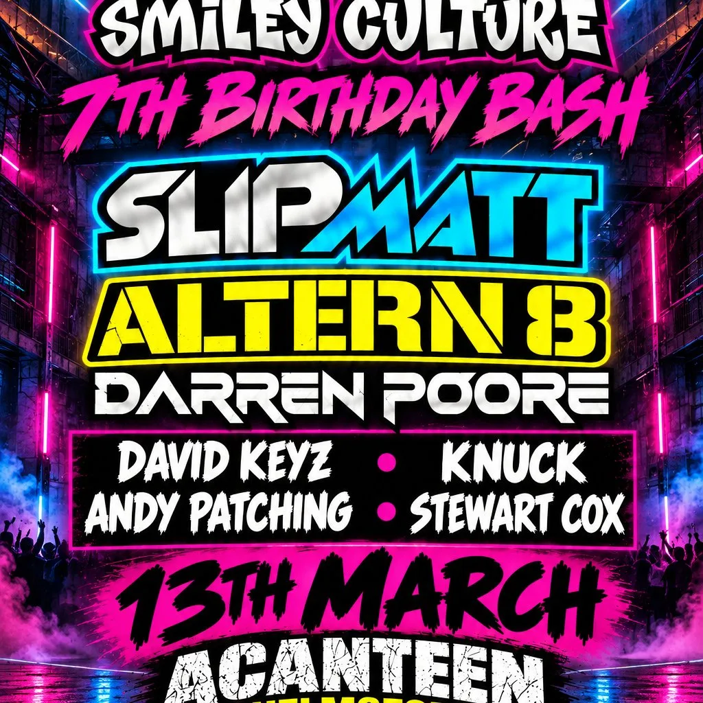 Smiley Culture: 7th Birthday Bash at Acanteen