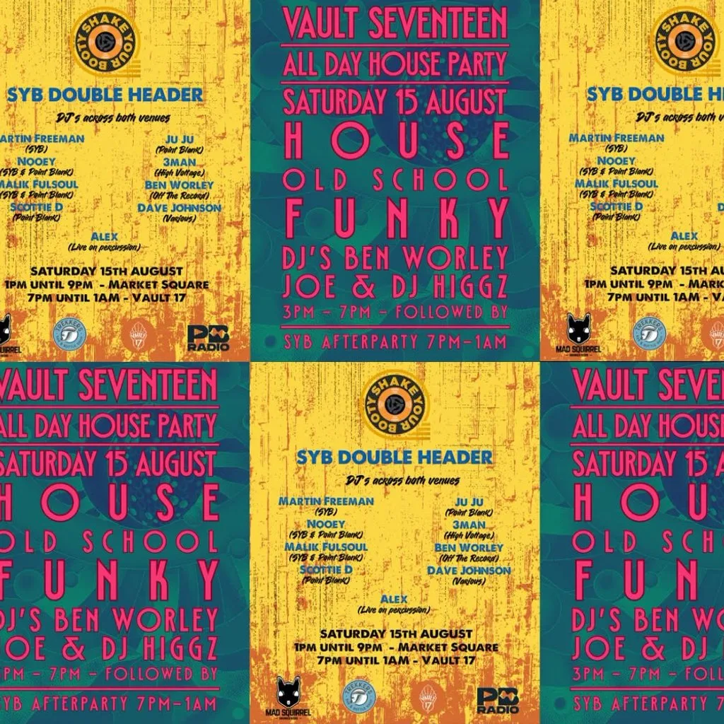 All Day House Party & SYB at Vault 17
