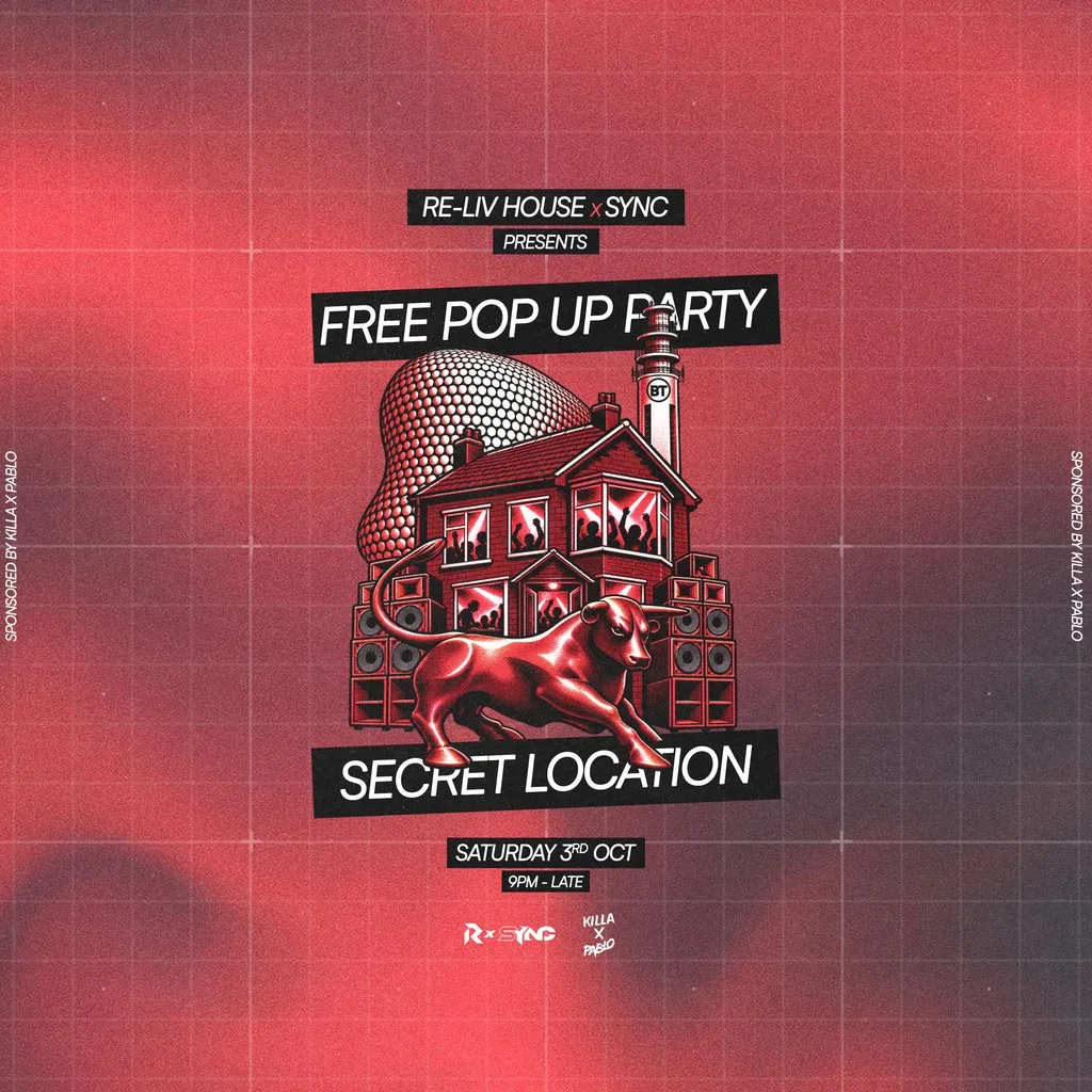 RE-LIV HOUSE x SYNC - Free pop up party