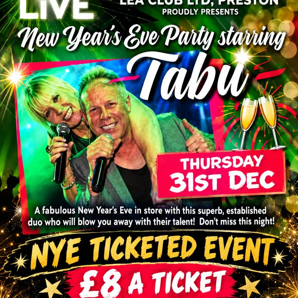 New Years Eve Celebrations at Lea Social Club