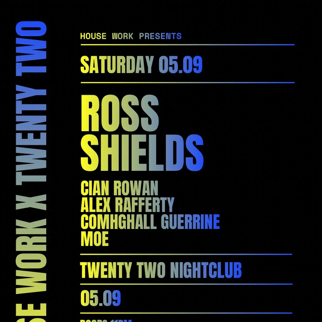 Housework presents Twenty Two | 05.09 at Twenty Two Dublin