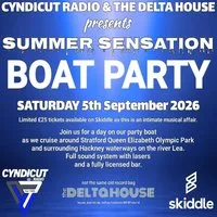 Summer Sensation Boat Party at Queen Elizabeth Olympic Park E20