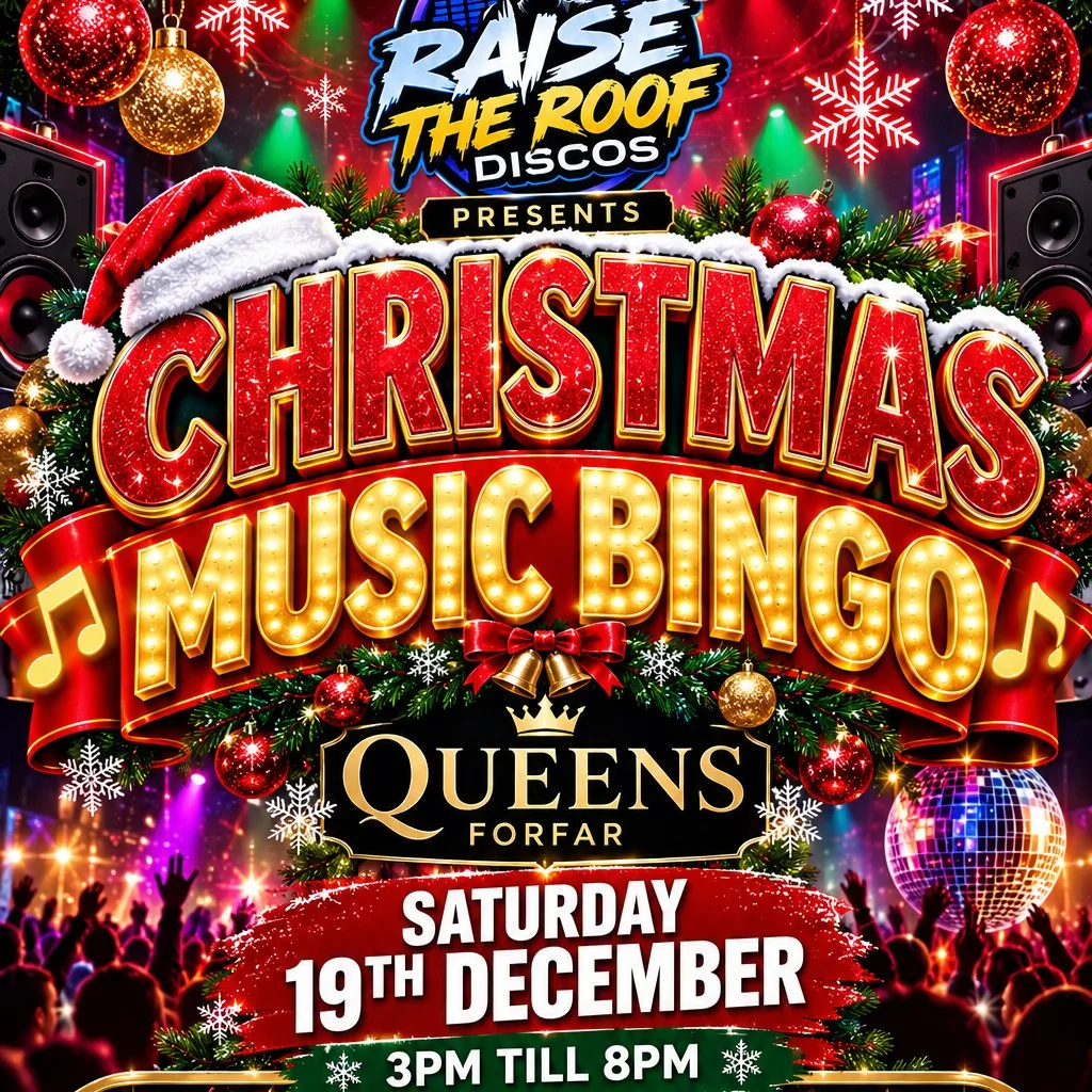 Christmas Music Bingo at The Queens Hotel Forfar