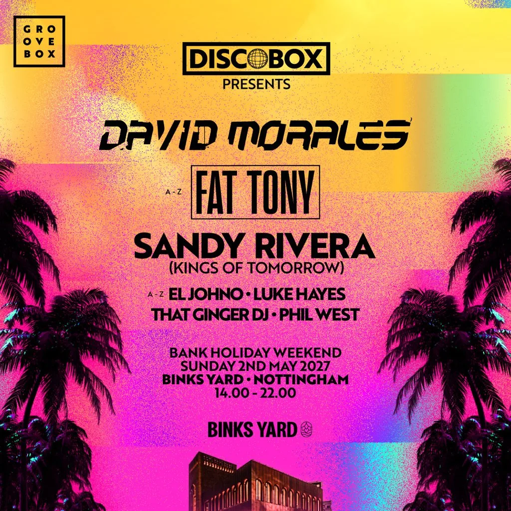 DAVID MORALES | Discobox at Binks Yard at Binks Yard