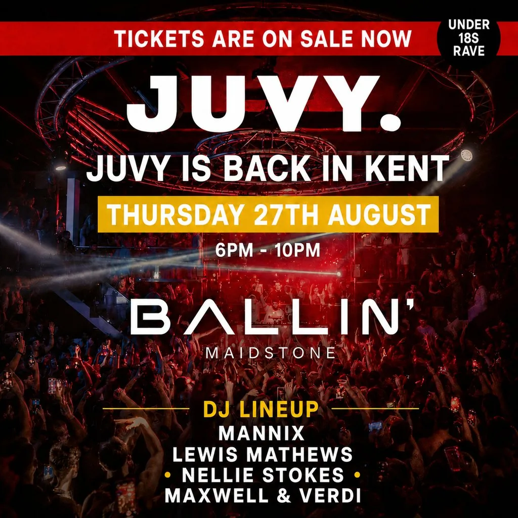 JUVY Under 18s - Summer Tour - Thur 27th August - KENT at BALLIN' Maidstone