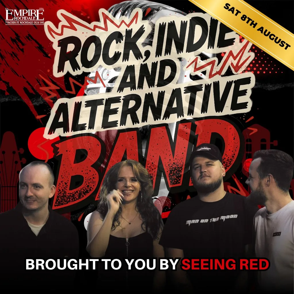 Five-piece rock cover band delivering all your favourite's at Empire Rochdale