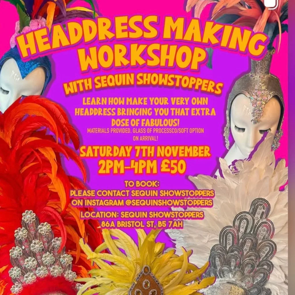 Head Dress making Workshop at Sequin Showstoppers
