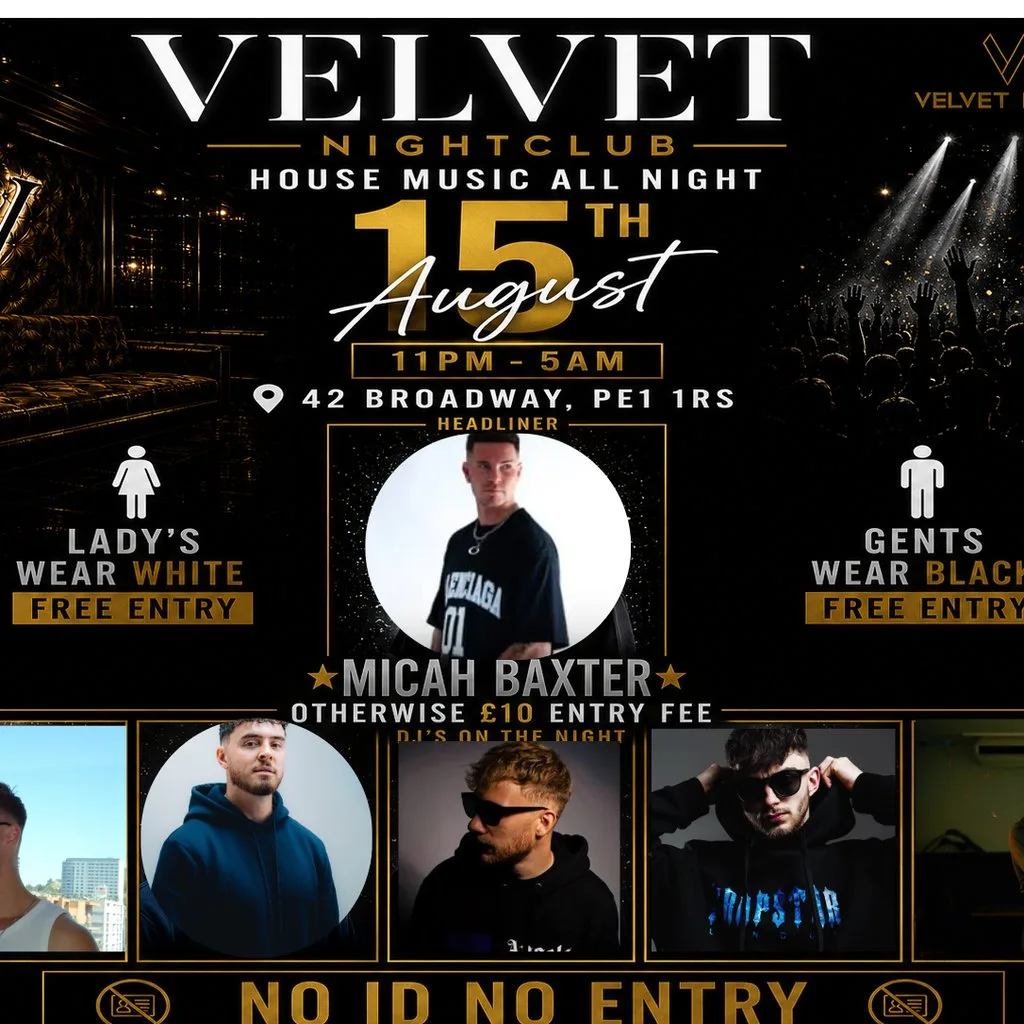 Micah baxter & Guests 15.8.26 at Velvet Panache Peterborough