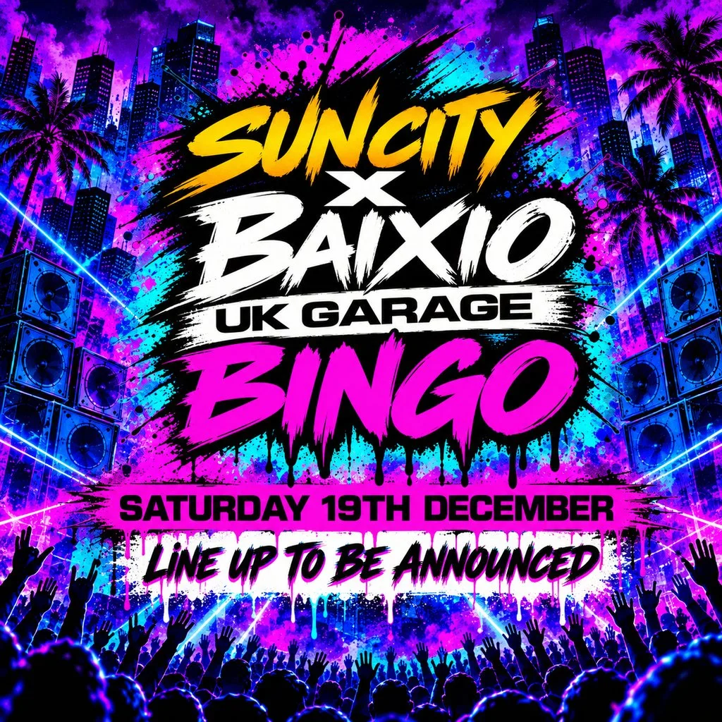 Sun City X Baixo UK Garage Bingo at Mecca Bingo Leeds Cross Gates