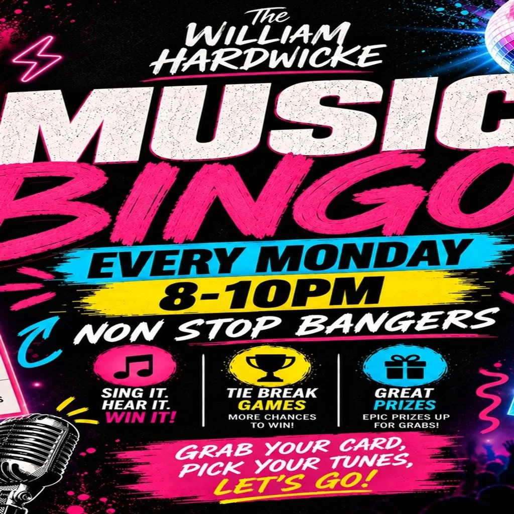 Music Bingo!! at The William Hardwicke
