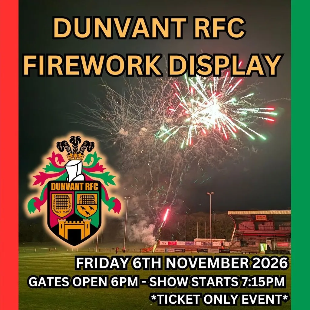 Dunvant RFC Firework Display 2026 at Dunvant Rugby Football Club