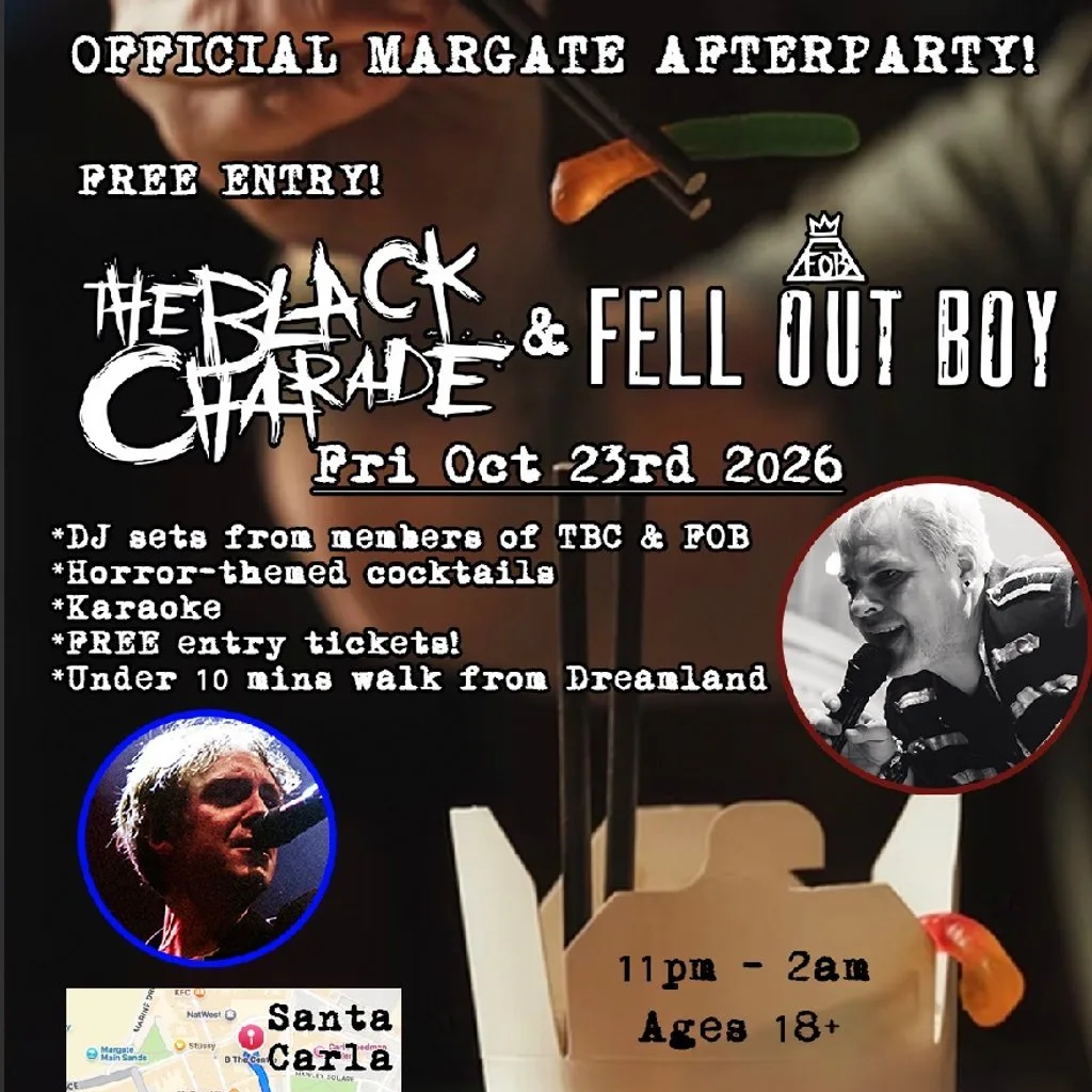 The Black Charade & Fell Out Boy Official Margate Afterparty at Santa Carla