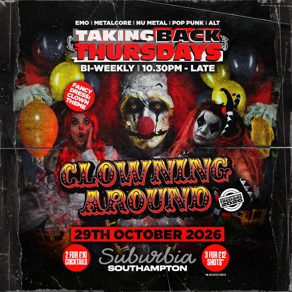 Taking Back Thursdays: Clowning Around Halloween Special at Suburbia Southampton