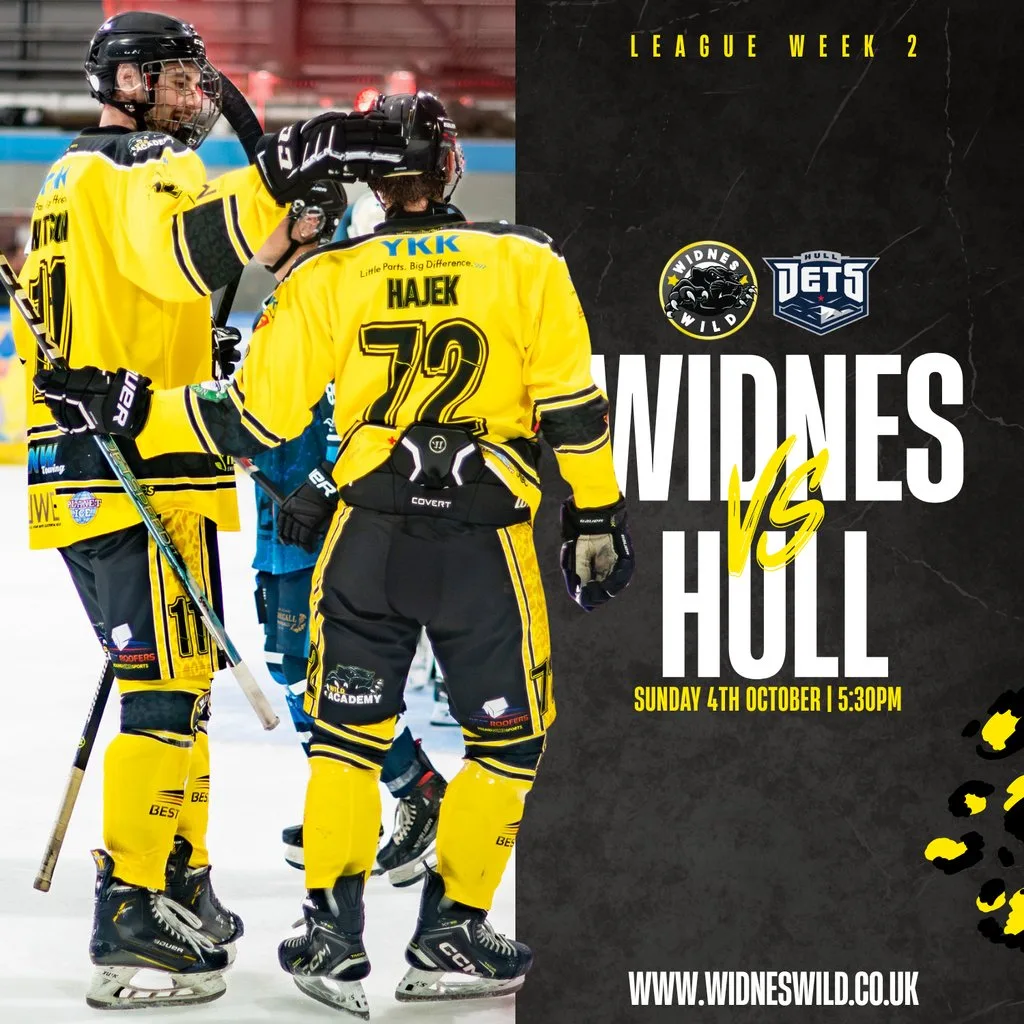 Widnes Wild vs Hull Jets Live Ice Hockey - Sun 4th Oct 5:30PM at Planet Ice Widnes