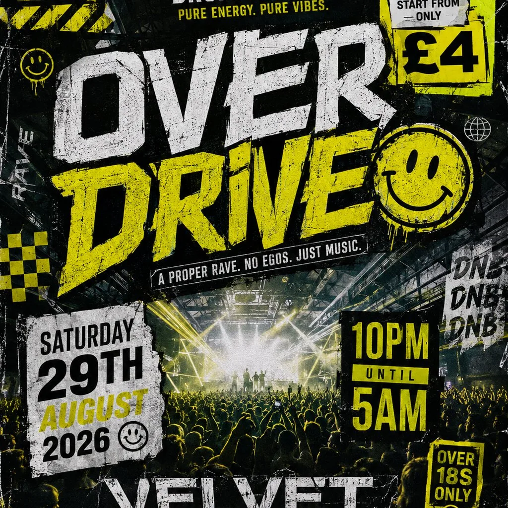OvEr Drive D&B 29.08.26 at Velvet Panache Peterborough