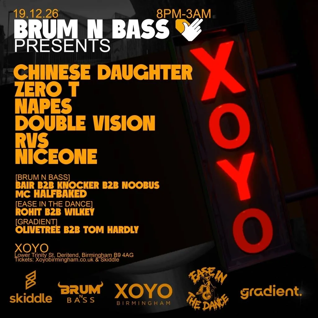 Brum N Bass Presents - Zero T, Chinese Daughter, Napes