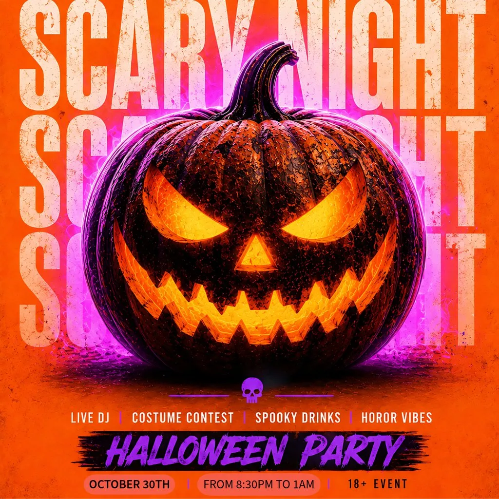 YEMEK'S Scary night hallowen party at YEMEK HADLEIGH