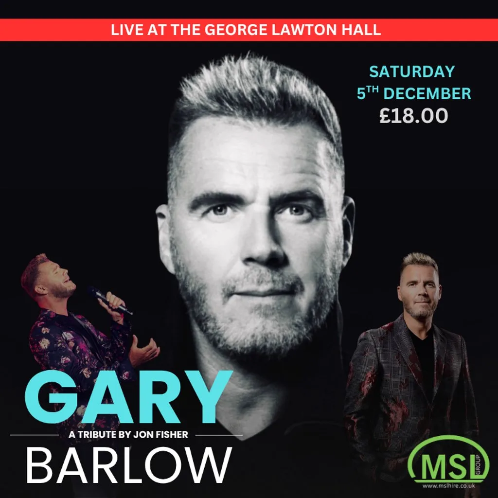 Gary Barlow - A Tribute by Jon Fisher at The George Lawton Hall