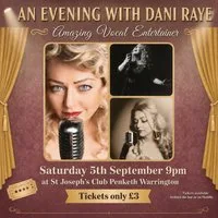 Dani Raye at St Joseph's Club