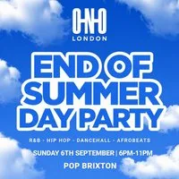 End Of Sunmer Day Party (£1 B4 7PM With A Ticket)
