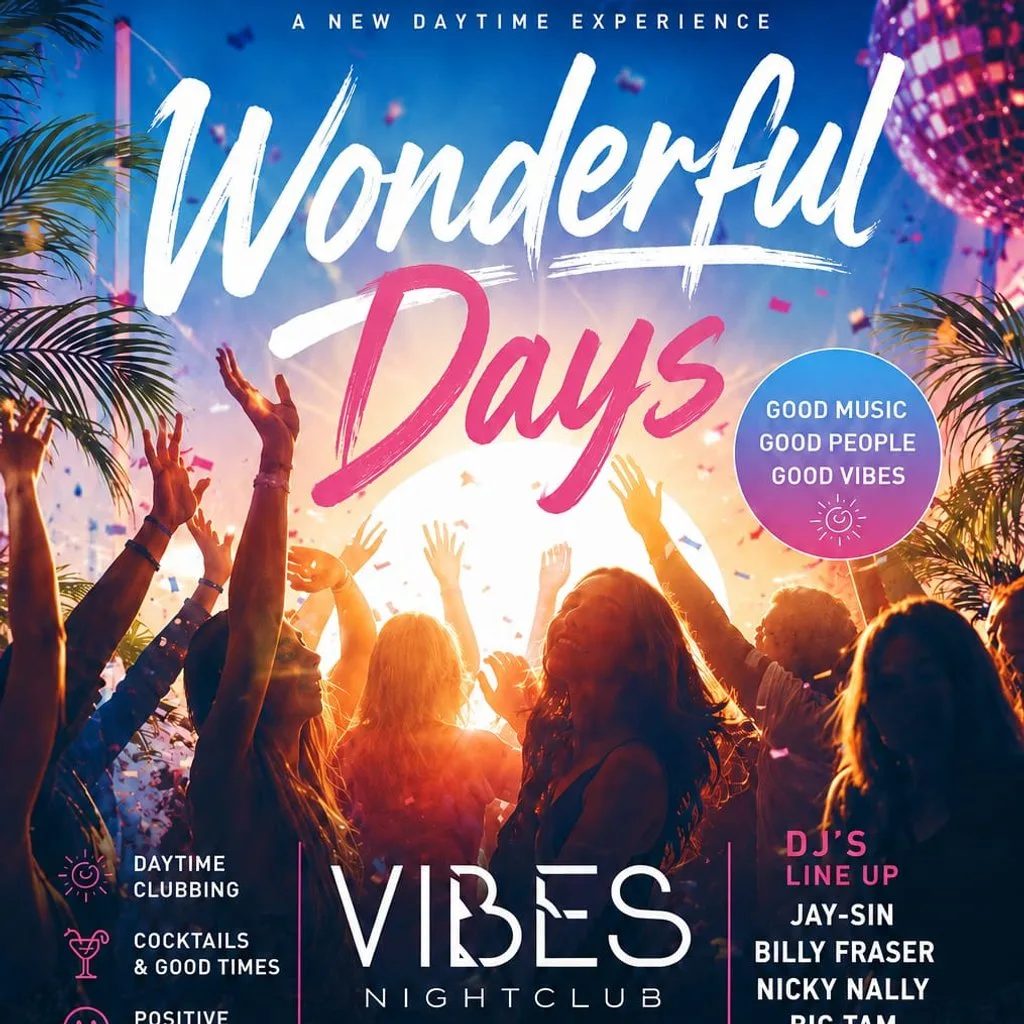 Wonderful Days Free Day Rave at Vibes Glasgow