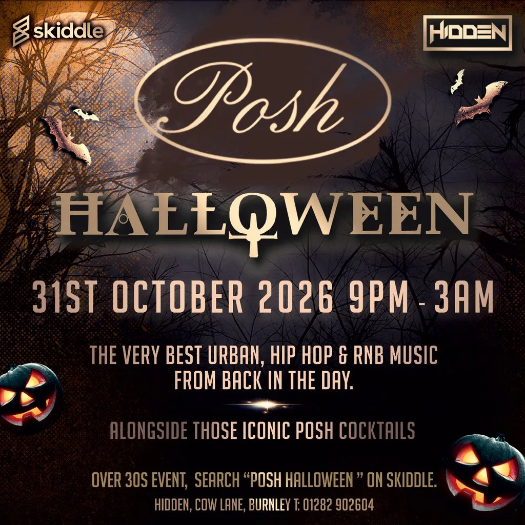 Posh - Halloween Special at Hidden Burnley