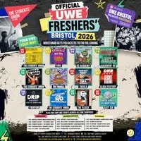 The OFFICIAL UWE Bristol Freshers' Week Wristband 2026 at The Students Union At UWE