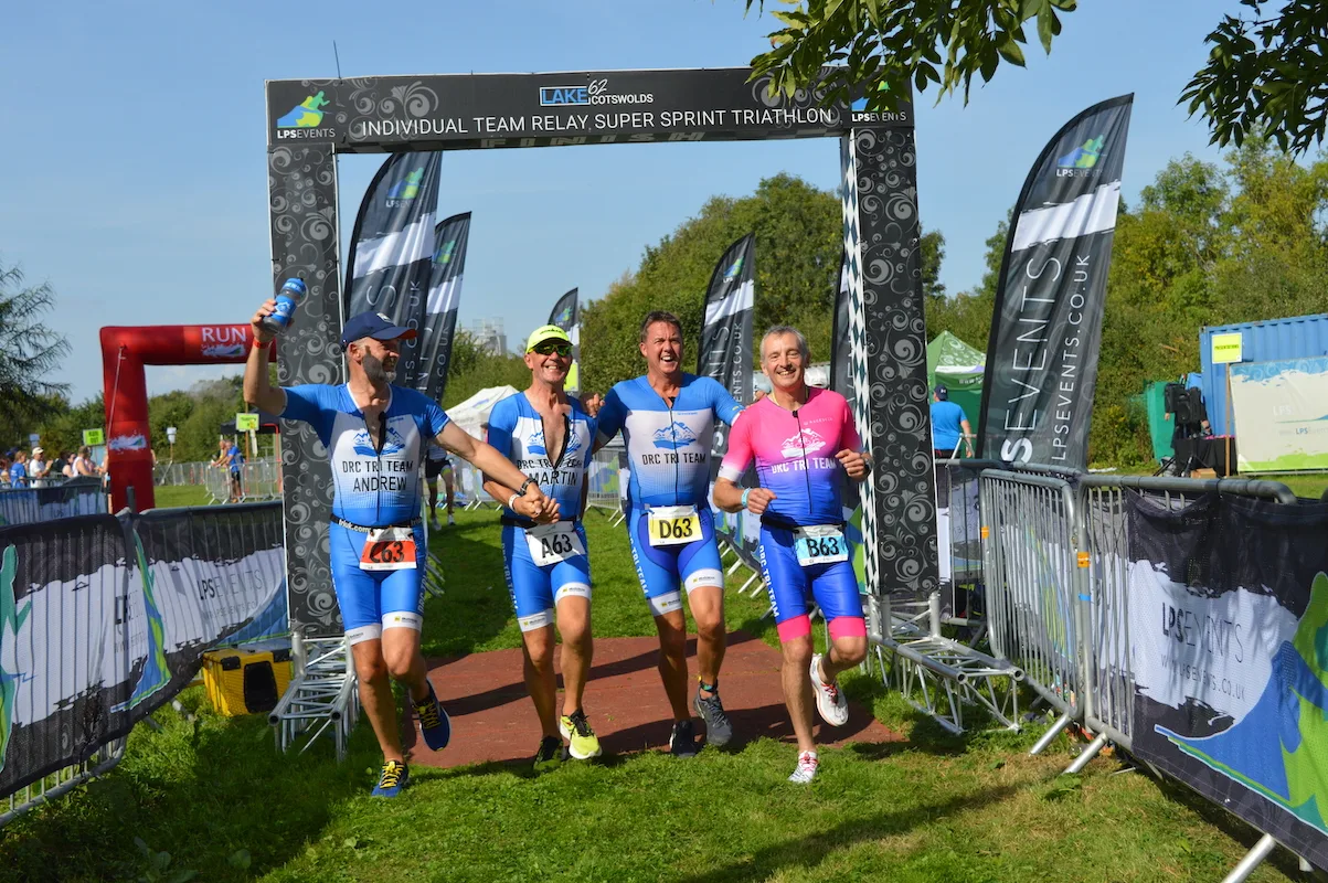 Cotswolds Individual Team Relay Super Sprint Triathlon at Venue: Lake 62