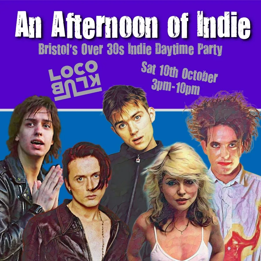 An Afternoon of Indie BRISTOL (Over 30s Only)