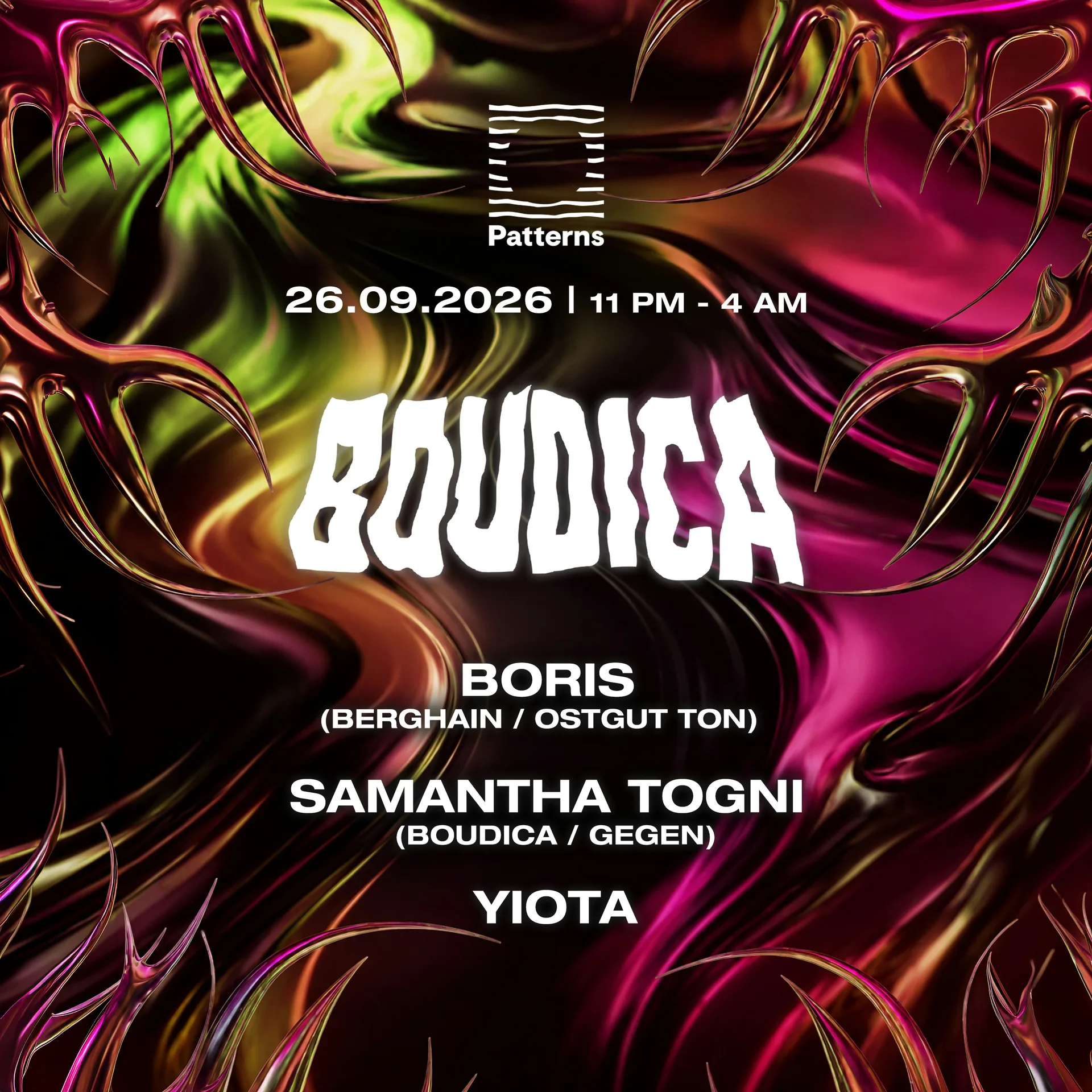 Boudica with Boris (Berghain/Brighton Debut)
