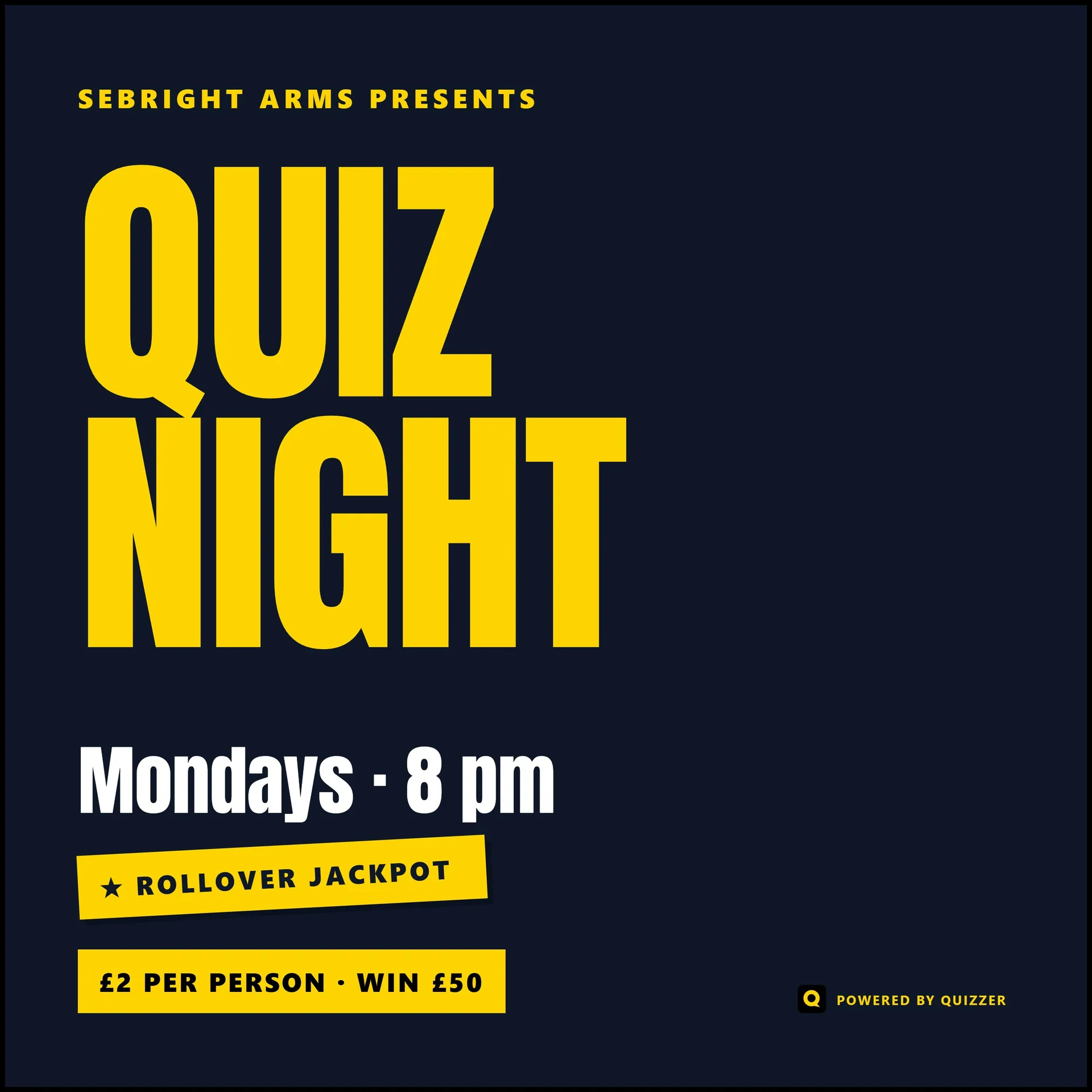 Sebright Quiz Night at Sebright Arms