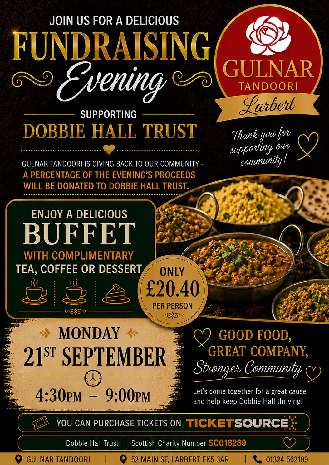 Special Gulnar night to raise funds for the Dobbie Hall